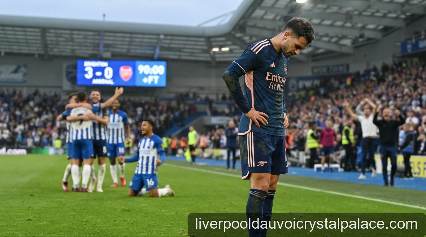 Premier League: Arsenal gục ngã trước Brighton, chuỗi trận hoàn hảo chấm dứt - 2